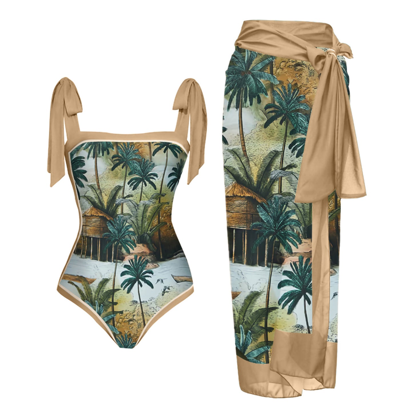 Beach Hot Spring Swimming One-piece Bikini